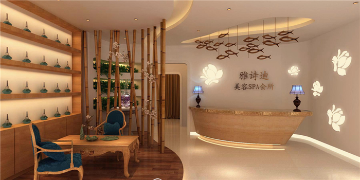 深圳寶安SPA會所裝飾設(shè)計 SPA養(yǎng)生會所設(shè)計 混搭風格